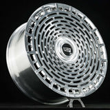 RVRN RV-MD02 Ram 1500 TRX custom forged wheels full face SUV design emphasizing strength and polished aluminum finish
