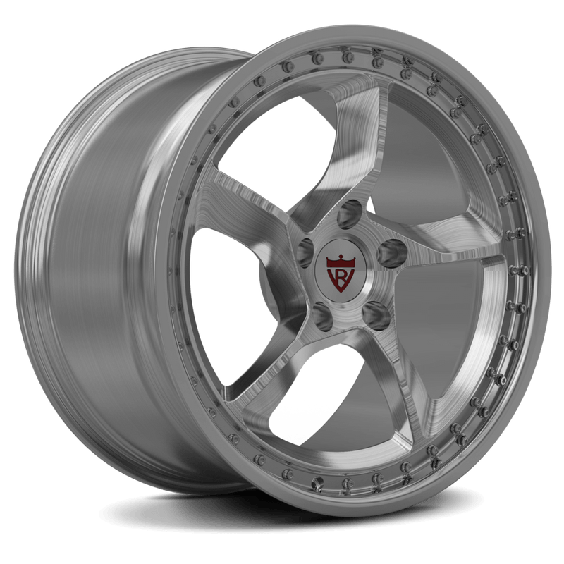 Custom forged monoblock wheel RV-MF01, 5 spoke design, made from aerospace-grade aluminum for high-performance vehicles.