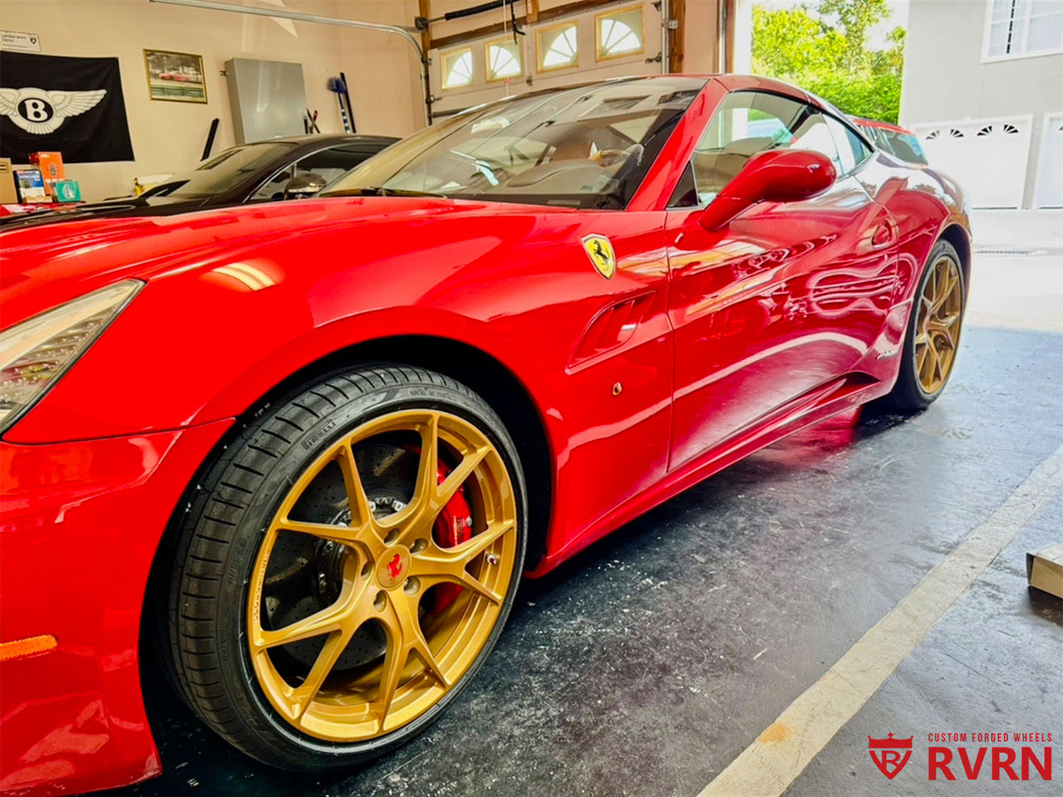 Custom performance Y-spoke forged Ferrari wheel RV-MF02 bespoke build