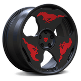 performance wheel design with aggressive fitment and custom forged construction