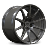 RVRN RV-MF16 multi spoke forged wheels for Lamborghini in matte black, deep concave performance fitment