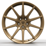 RV-MF16 Lamborghini concave wheels in matte bronze, forged multi spoke lightweight design