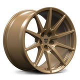 RVRN RV-MF16 Ferrari multi spoke concave forged wheels in brushed aluminum finish, custom lightweight performance design