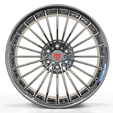 custom GMC Yukon chrome rims RV-MG02 forged monoblock multi spoke all chrome finish