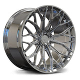 RVRN RV-MG03 chrome concave forged wheel with a branching multi-spoke face for GMC Sierra 1500 applications