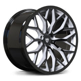 Black and white concave Y spoke wheels RV-MG122 designed for BMW M4 performance coupe wheel upgrade concept