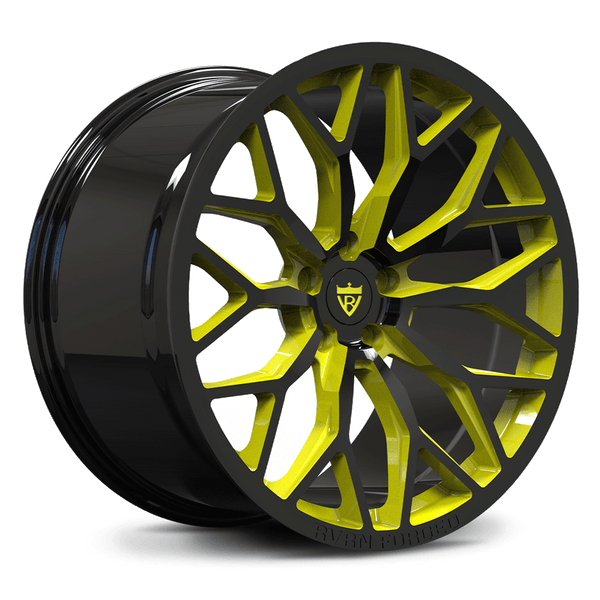RVRN RV-MG122 custom forged Y spoke concave wheel showcasing monoblock design, optimized for C8 Corvette wheels performance fitment and lightweight structure
