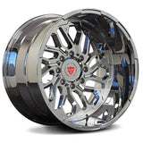 RVRN RV-MH01 chrome deep dish Ram rims with forged monoblock construction, premium custom Ram truck wheel designed for aggressive stance and performance