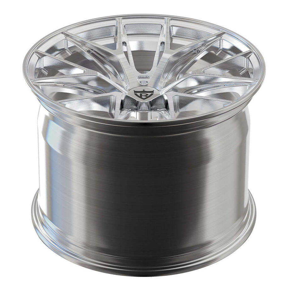 RVRN RV-MH051 Dodge Viper forged wheel with deep concave Y spoke design, 6 lug configuration, chrome finish and lightweight monoblock construction