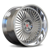 Custom Forged Monoblock Deep Lip Wheels for Trucks, SUVs, American Muscle Cars-RVRN Wheels RV-MH053 Chrome Rims