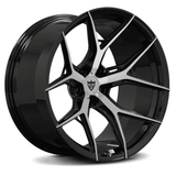 custom BMW forged concave wheels RV-MJ25 black finish lightweight performance wheel deep concave design