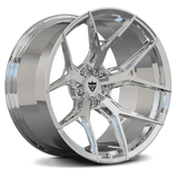 polished aluminum BMW concave forged wheels RV-MJ25 monoblock lightweight custom wheel design