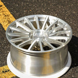 RVRN RV-MM1812 forged multi-spoke wheels for Mercedes-Benz SL500 in polished finish, custom 1-piece construction with lightweight performance design and precise vehicle fitment.