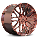 RVRN RV-MP184 Porsche 911 rose gold forged Y-spoke wheel featuring custom 1-piece monoblock construction, distinctive Y-shaped spoke geometry, lightweight performance design and personalized fitment for a premium sports car.