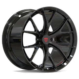 RVRN RV-MR01 black custom Y spoke forged Viper wheels with deep concave 6-lug wheel design