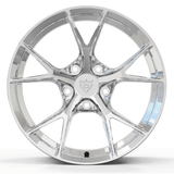 RVRN forged Y spoke wheels for BMW performance build in diamond polished aluminum lightweight monoblock design