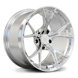 Custom forged monoblock track wheel designed for Porsche 718 Cayman, high-performance styling and precision engineering.