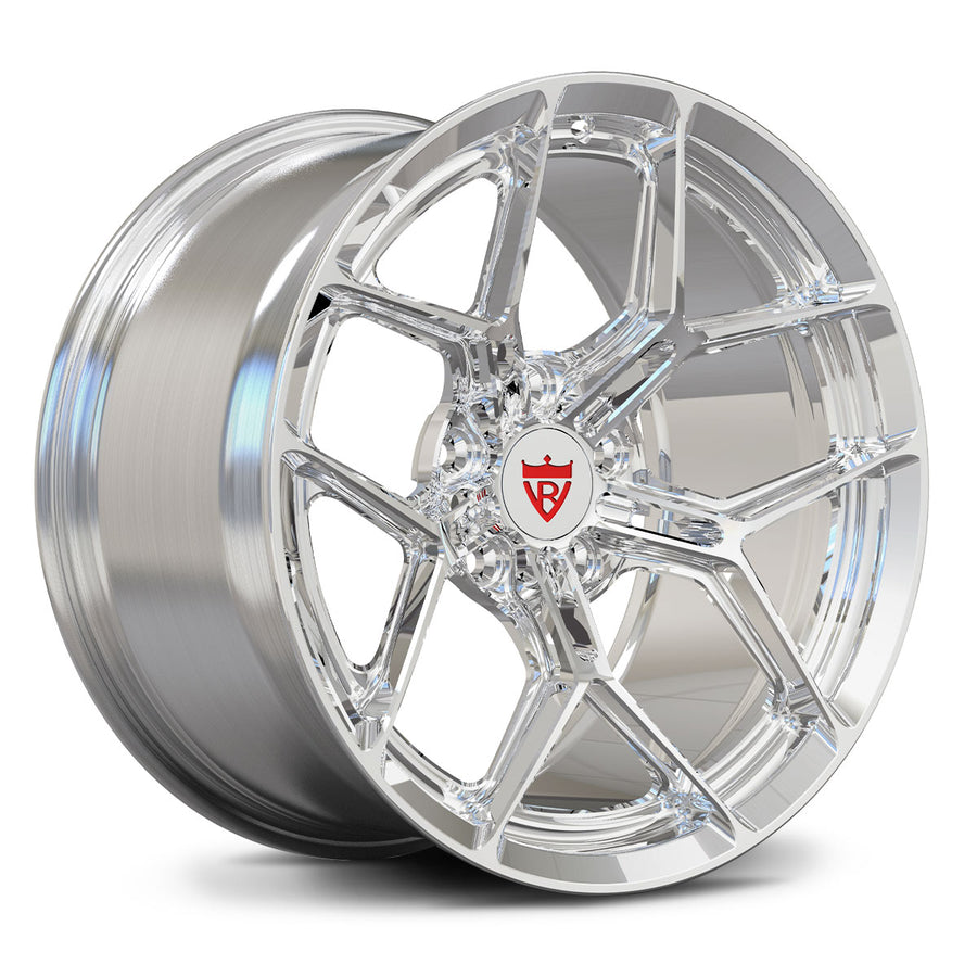RVRN RV-MR615 polished aluminum deep concave forged wheels for Dodge Charger featuring lightweight performance