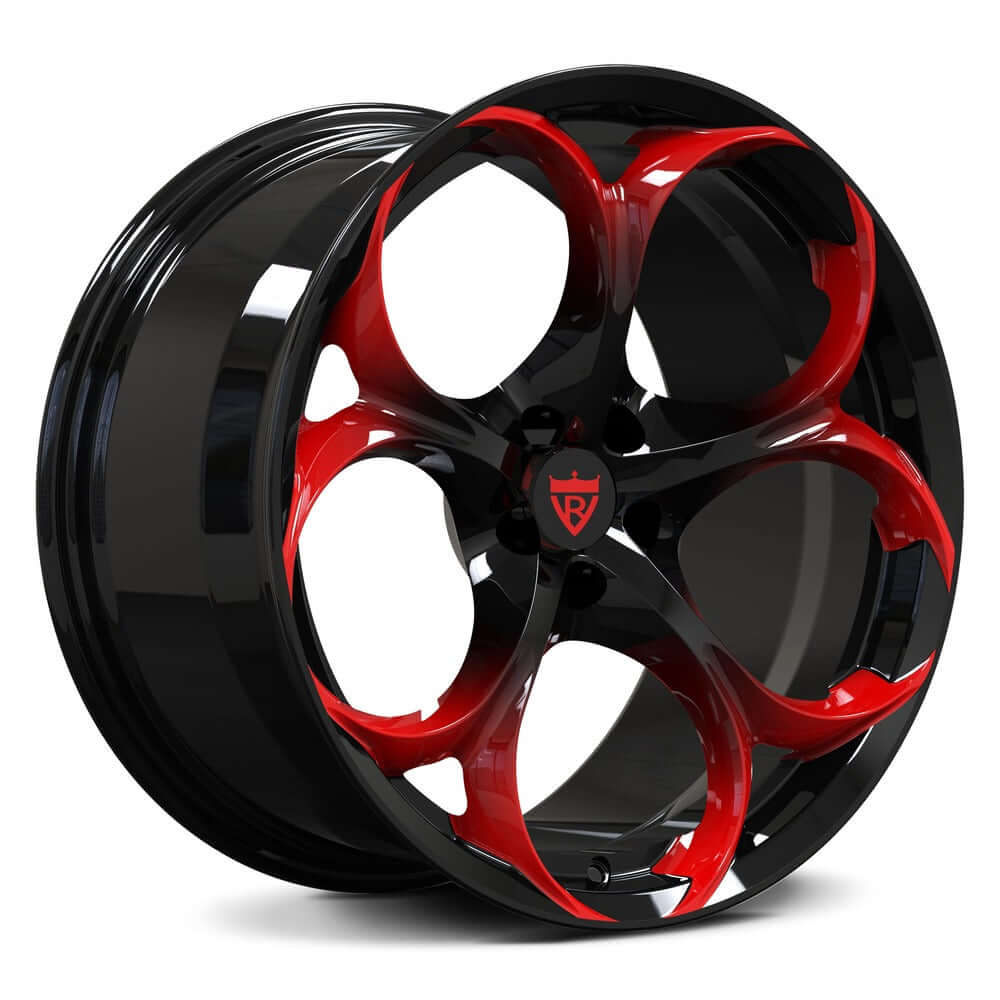 Audi RS5 Wheels RV-MS016 Black & Red Concave Rims 20x10 – RVRN WHEELS