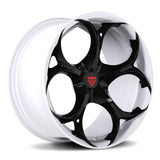 RVRN RV-MS016 white custom forged corvette wheels performance monoblock design