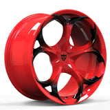 Custom performance corvette wheels RV-MS016 forged monoblock wheel system