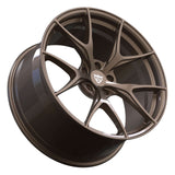 RVRN RV-MS102 bronze Tesla Model Y concave wheels featuring lightweight forged construction and custom fitment
