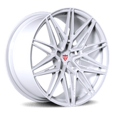 RVRN RV-MS808 white custom forged monoblock Corvette rims with modern multi spoke styling designed for lightweight performance and personalized wheel fitment