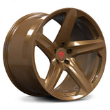 Bronze RVRN RV-MT02 forged 5 spoke wheel designed for Corvette C8 enthusiasts seeking lightweight performance wheels and custom fitment
