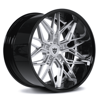 RVRN Wheels RV-T081 BMW M3 deep dish forged wheels with polish and black finish