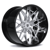 RVRN Wheels RV-T081 BMW M3 deep dish forged wheels with polish and black finish