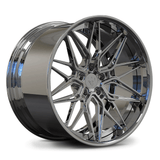 Chrome RVRN RV-T081 deep dish forged rims for Corvette C8 Z06 inspired exotic performance wheel builds