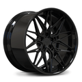 RVRN RV-T081 hidden screws forged wheels in gloss black designed for modern Corvette C8 Z06 aftermarket wheel setups