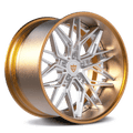 RVRN Wheels RV-T081 forged deep dish BMW M4 wheels in polish and bronze finish with custom 2-piece design