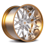RVRN Wheels RV-T081 forged deep dish BMW M4 wheels in polish and bronze finish with custom 2-piece design