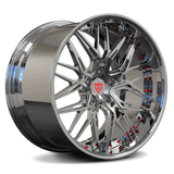 RVRN RV-T081 forged deep dish Corvette C8 Z06 wheels in black, custom 2-piece design with lightweight performance-focused construction