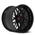 dodge challenger hellcat custom wheels, all glossy black with 20x10 and 20x11 size and deep lip style-RVRN Forged 2-Piece RV-T081 Series