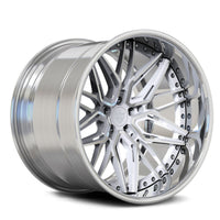 RVRN RV-T081 forged deep dish JDM rims for Nissan Skyline GT-R featuring white and chrome custom 