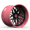 Side perspective of RV-T081 forged performance truck wheels emphasizing stance and fitment geometry