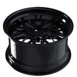 RVRN Wheels RV-T081 step lip forged wheels black rims designed for Dodge Challenger SRT performance build