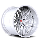 RVRN RV-T081 white deep dish forged wheel with visible perimeter hardware for Toyota GR86 applications