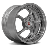 Ferrari Testarossa custom forged 5 spoke classic chrome wheels - RV-DF01, aerospace-grade aluminum alloy, max concavity design