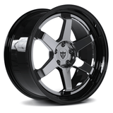 RVRN RV-DF37 forged 6 spoke rims chrome finish designed for McLaren performance applications