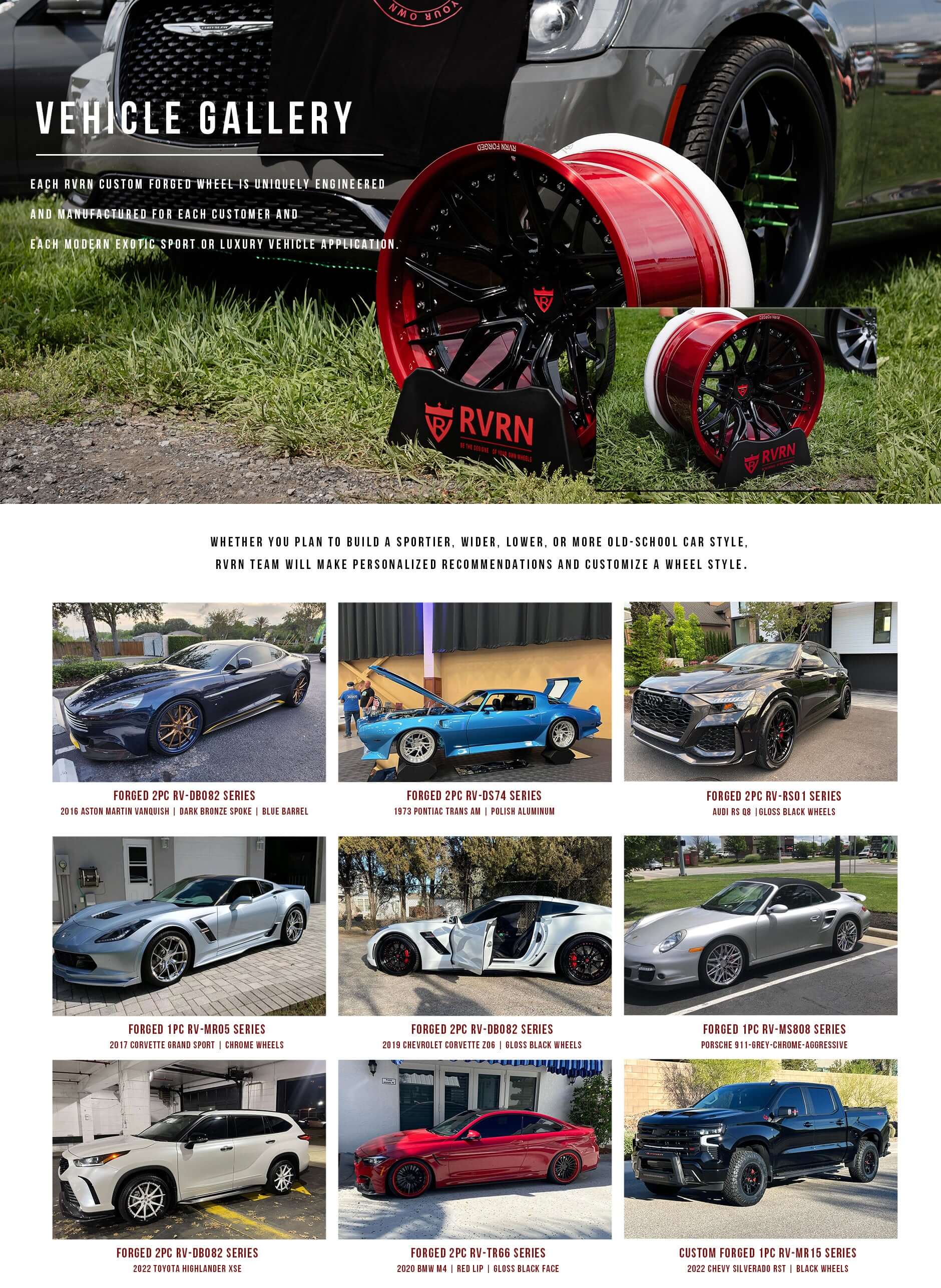 Rvr Rims RVRN CUSTOM THREE-WHEEL SERIES COLLECTION -FULLY FORGED