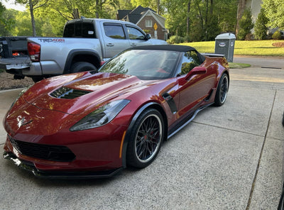 c7 corvette aftermarket wheels deep lip forged 2 piece setup polished barrel