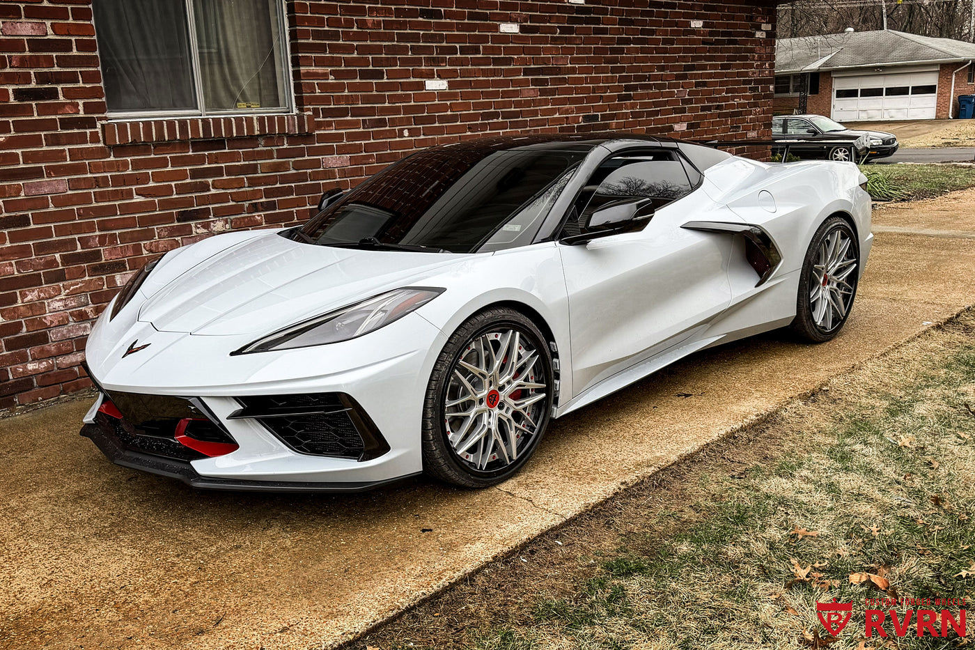 2022 Corvette C8 Stingray Z51 Convertible with aftermarket wheels, 21x9 front and 22x12 rear concave forged rims, design your own Corvette C8 wheels