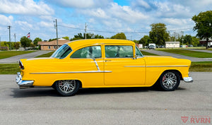 1955 Chevy Truck wheel fitment with 18x8 forged classic truck wheels