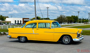 Machined finish detail on custom deep dish forged wheel, classic truck custom wheels