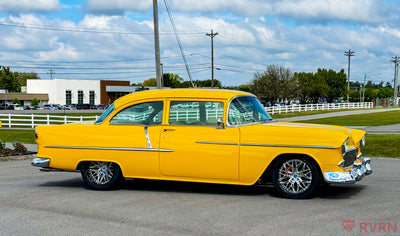 Machined finish detail on custom deep dish forged wheel, classic truck custom wheels
