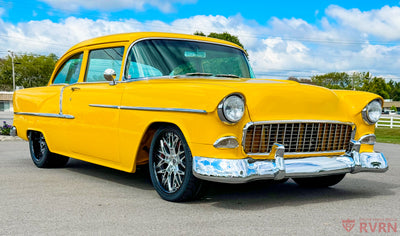 Deep barrel finish of custom forged wheel for classic 1955 Chevy Truck build