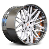 RV-T081 | CUSTOM FORGED 2-PIECE WHEELS featuring aggressive multi-spoke design and deep dish finish.